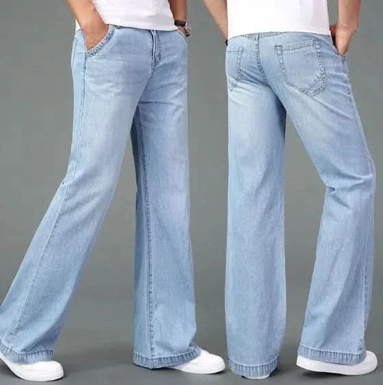Vaqueros Anchos Flare Pierna Acampanada para Hombre