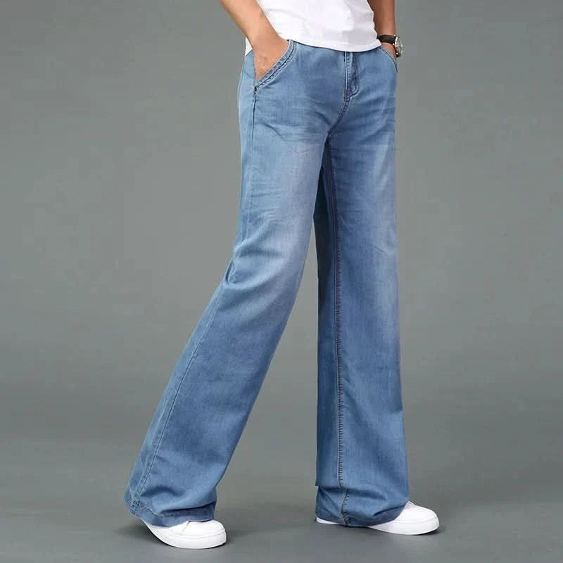 Vaqueros Anchos Flare Pierna Acampanada para Hombre