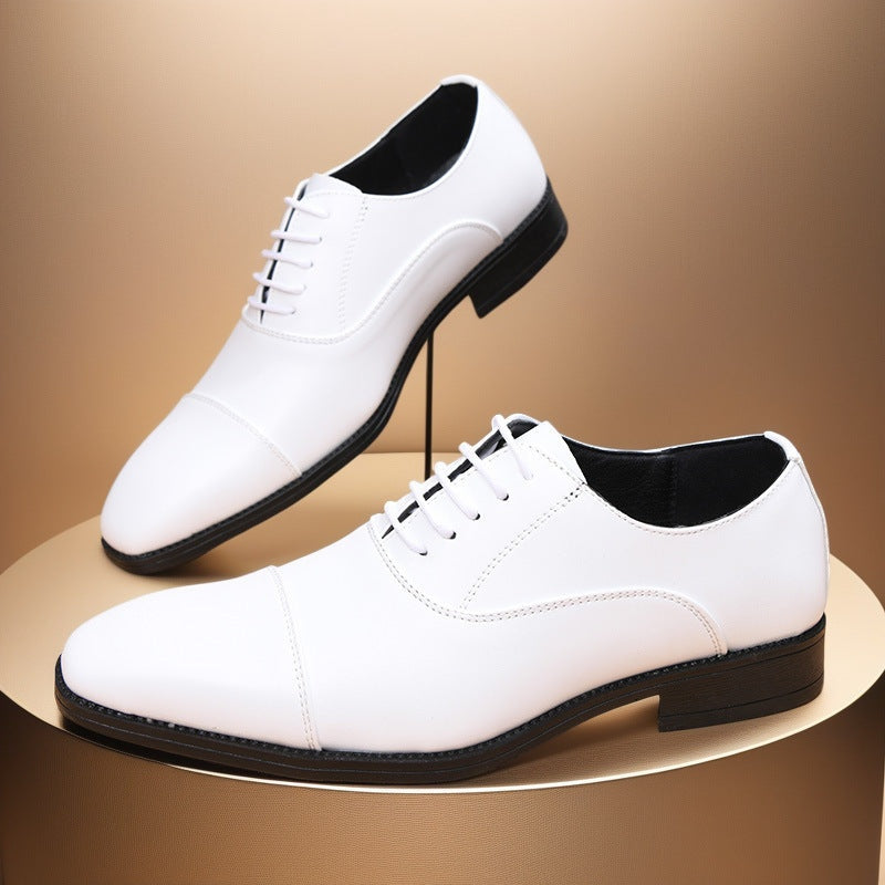 Álvaro | Zapatos Oxford de Cuero con Cordones y Punta Cuadrada para Hombre