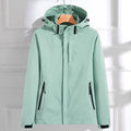 Chaqueta Impermeable con Capucha Cortavientos para Mujer