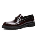 Andrés | Mocasines de Cuero con Hebilla y Suela Track para Hombre