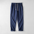 Pantalón de Lino Cintura Elástica Pierna Ancha para Hombre