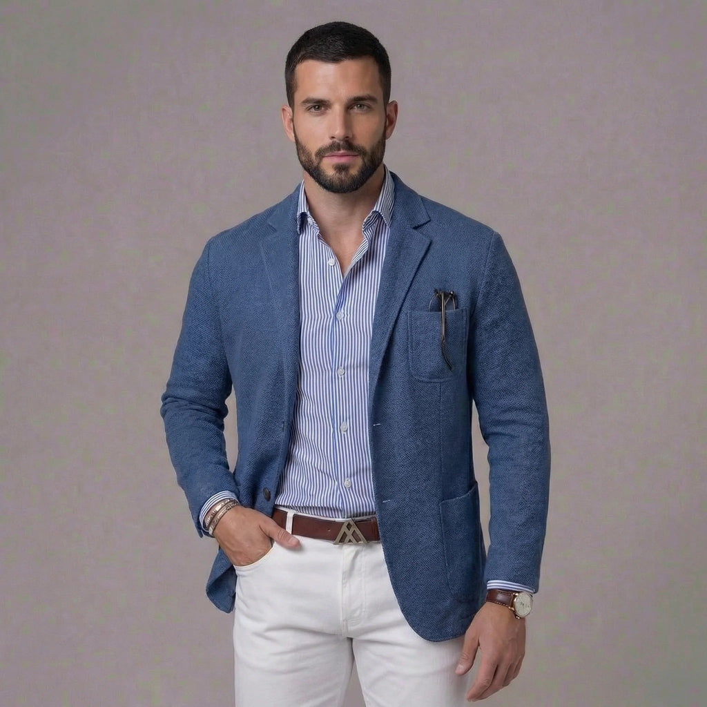 Blazer Arnau de Lino para Hombre – Americana Ligera sin Estructura