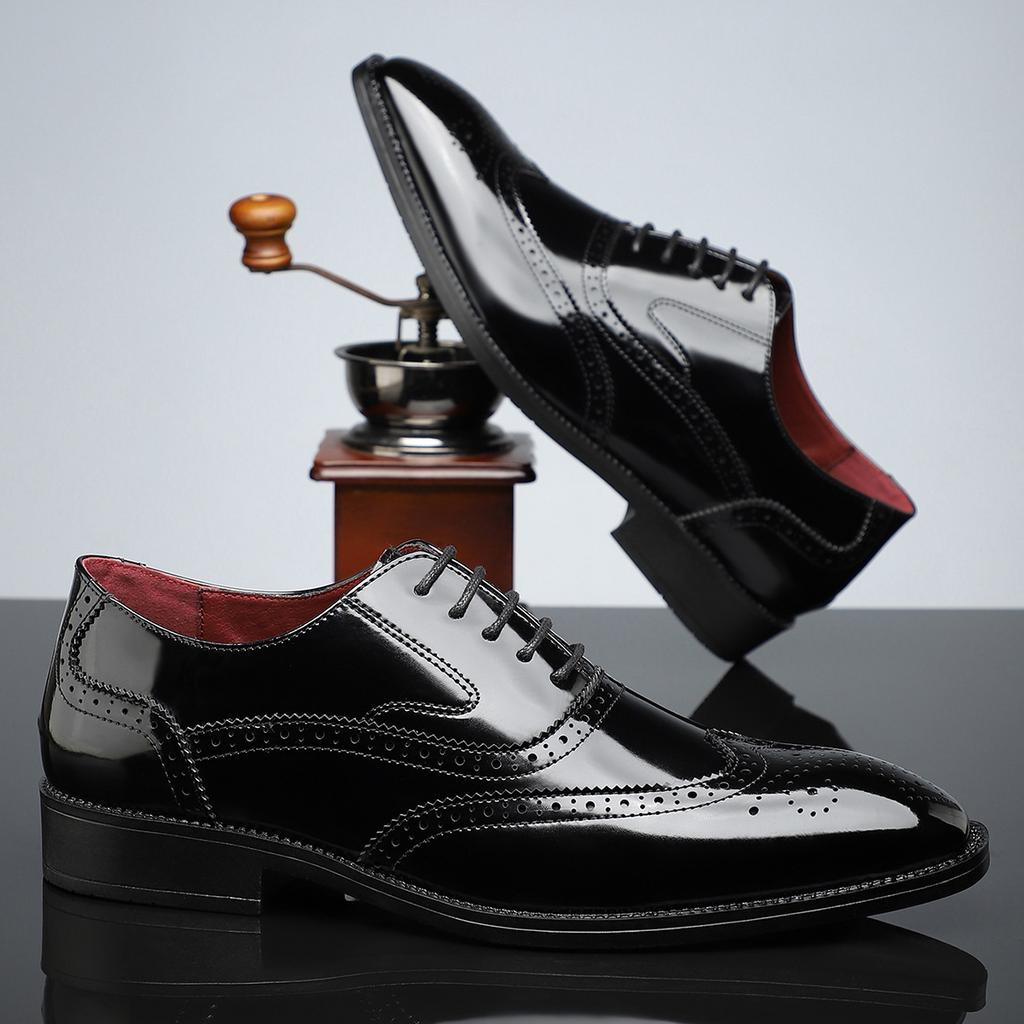 Arnau | Zapatos Brogue de Cuero Estilo Blucher Wingtip para Hombre