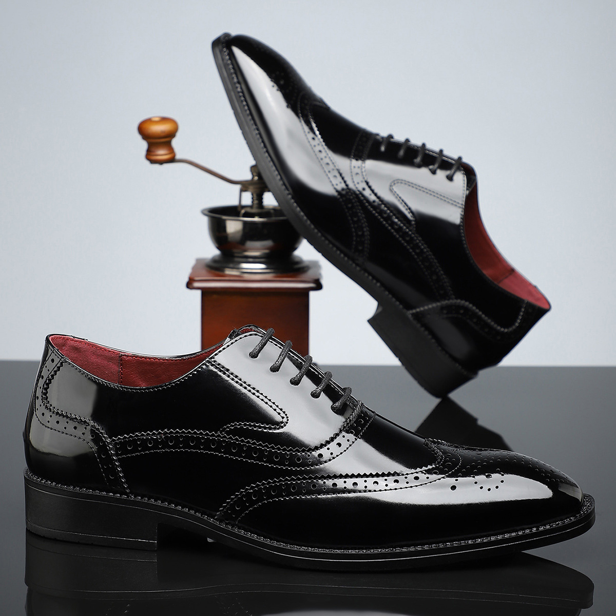 Arnau | Zapatos Brogue de Cuero Estilo Blucher Wingtip para Hombre