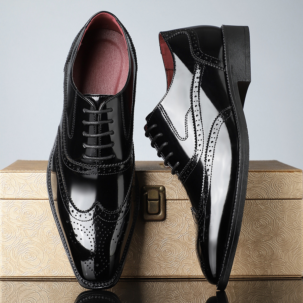 Arnau | Zapatos Brogue de Cuero Estilo Blucher Wingtip para Hombre