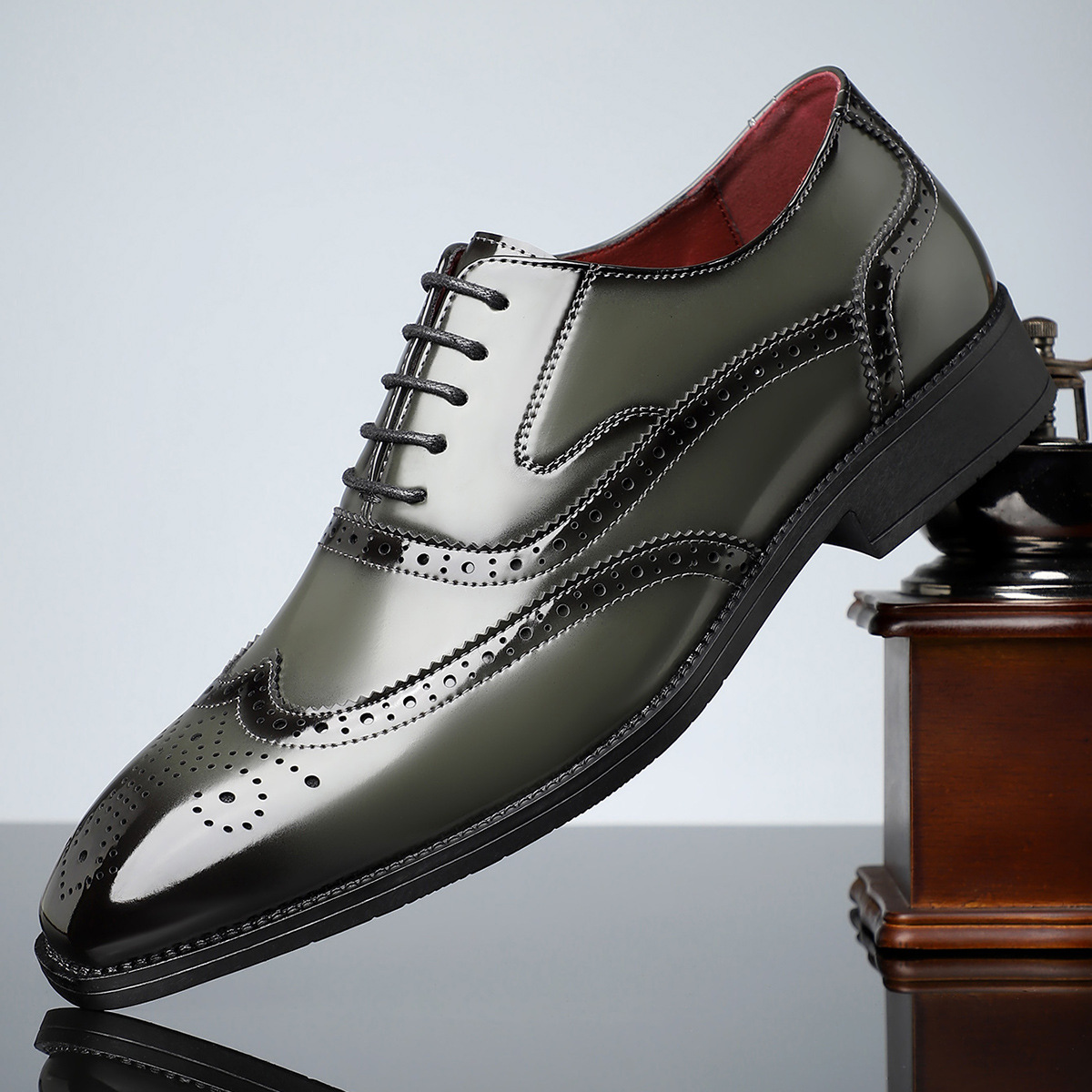 Arnau | Zapatos Brogue de Cuero Estilo Blucher Wingtip para Hombre