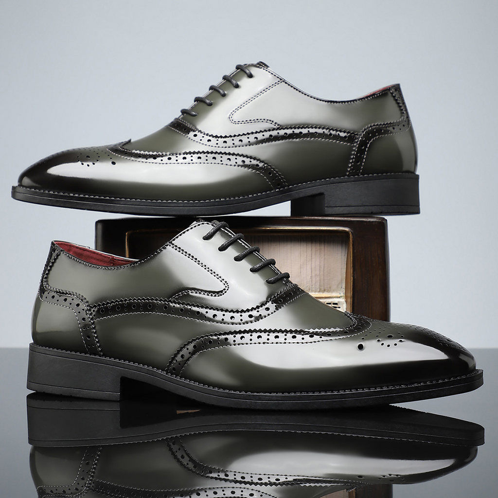 Arnau | Zapatos Brogue de Cuero Estilo Blucher Wingtip para Hombre