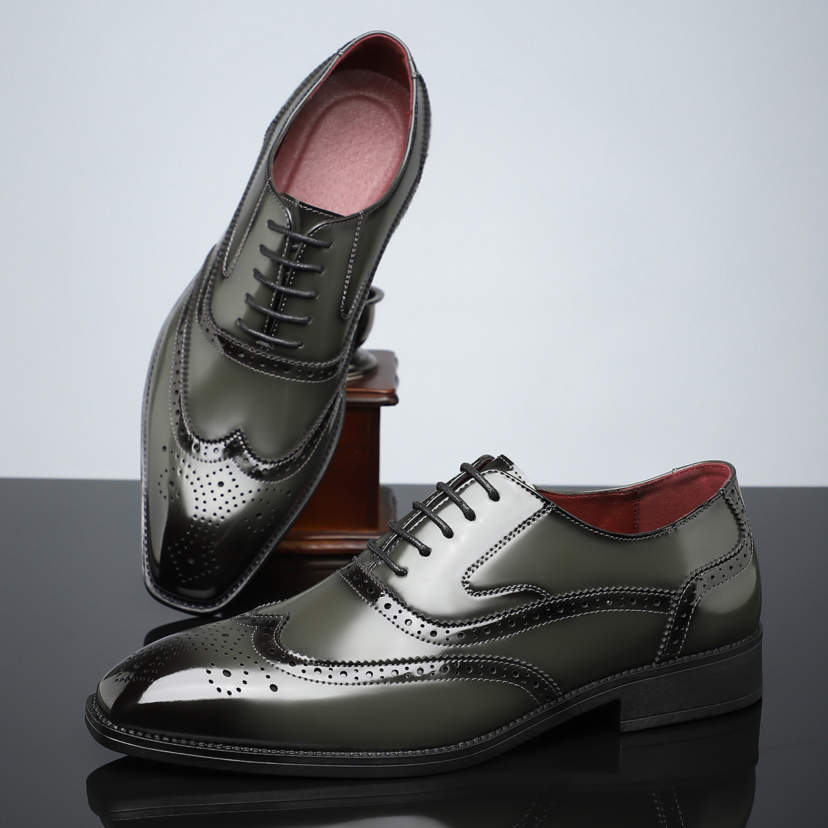 Arnau | Zapatos Brogue de Cuero Estilo Blucher Wingtip para Hombre