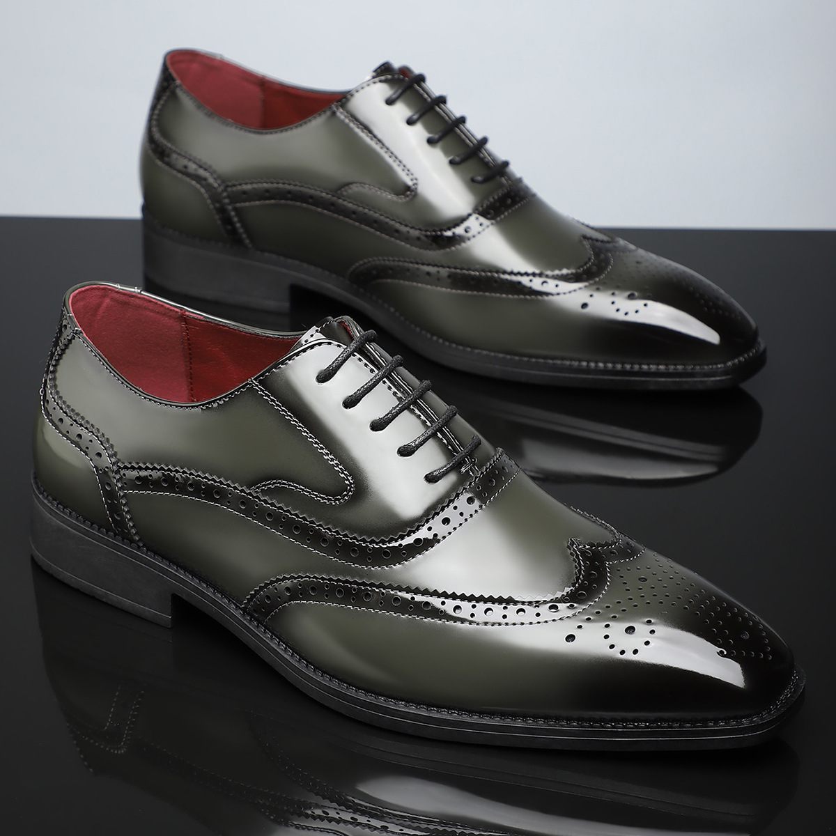 Arnau | Zapatos Brogue de Cuero Estilo Blucher Wingtip para Hombre