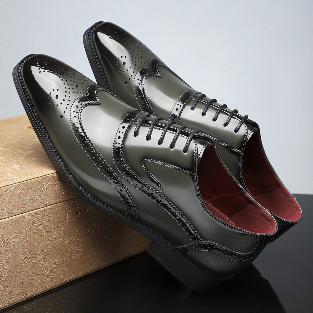 Arnau | Zapatos Brogue de Cuero Estilo Blucher Wingtip para Hombre