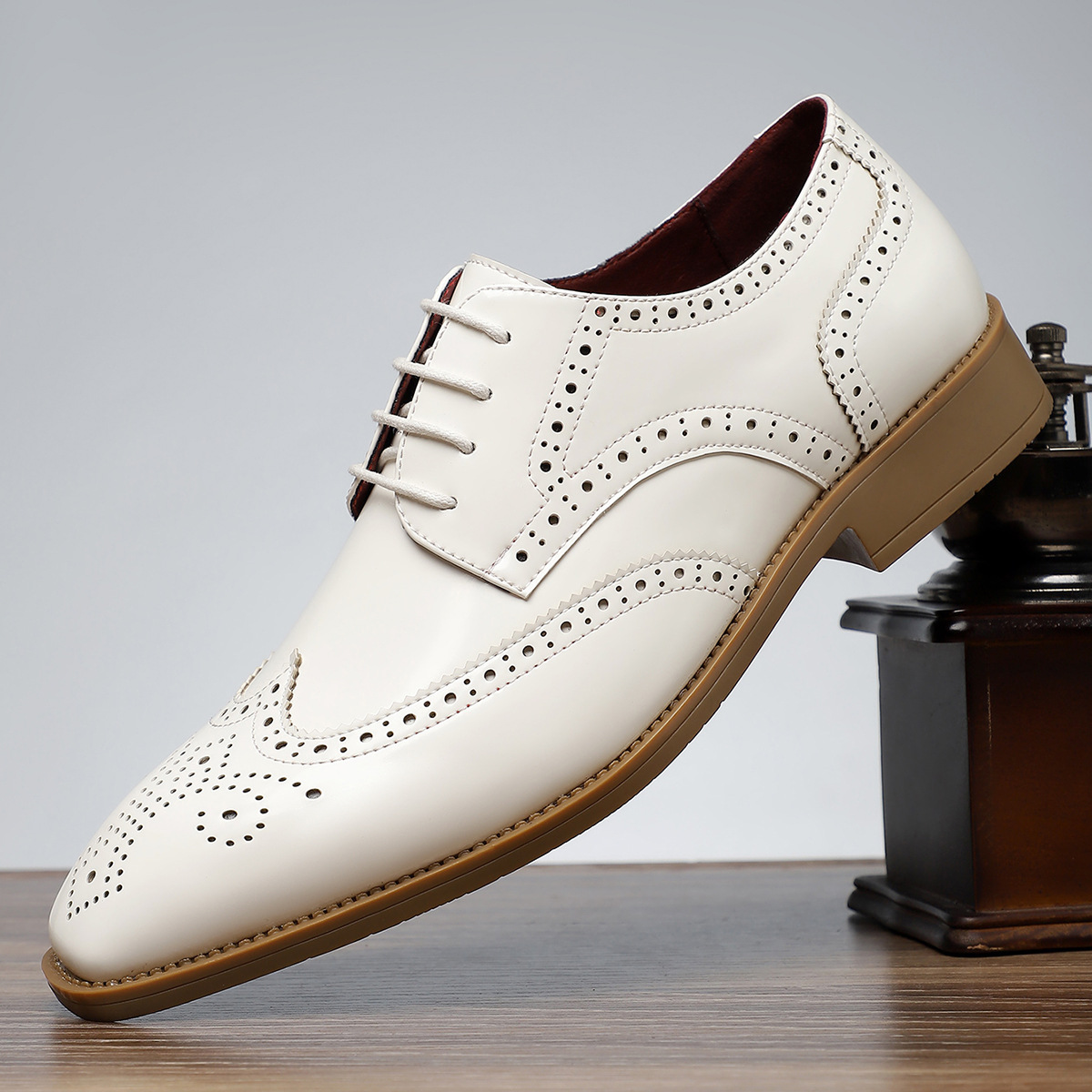 Arnau | Zapatos Brogue de Cuero Estilo Blucher Wingtip para Hombre