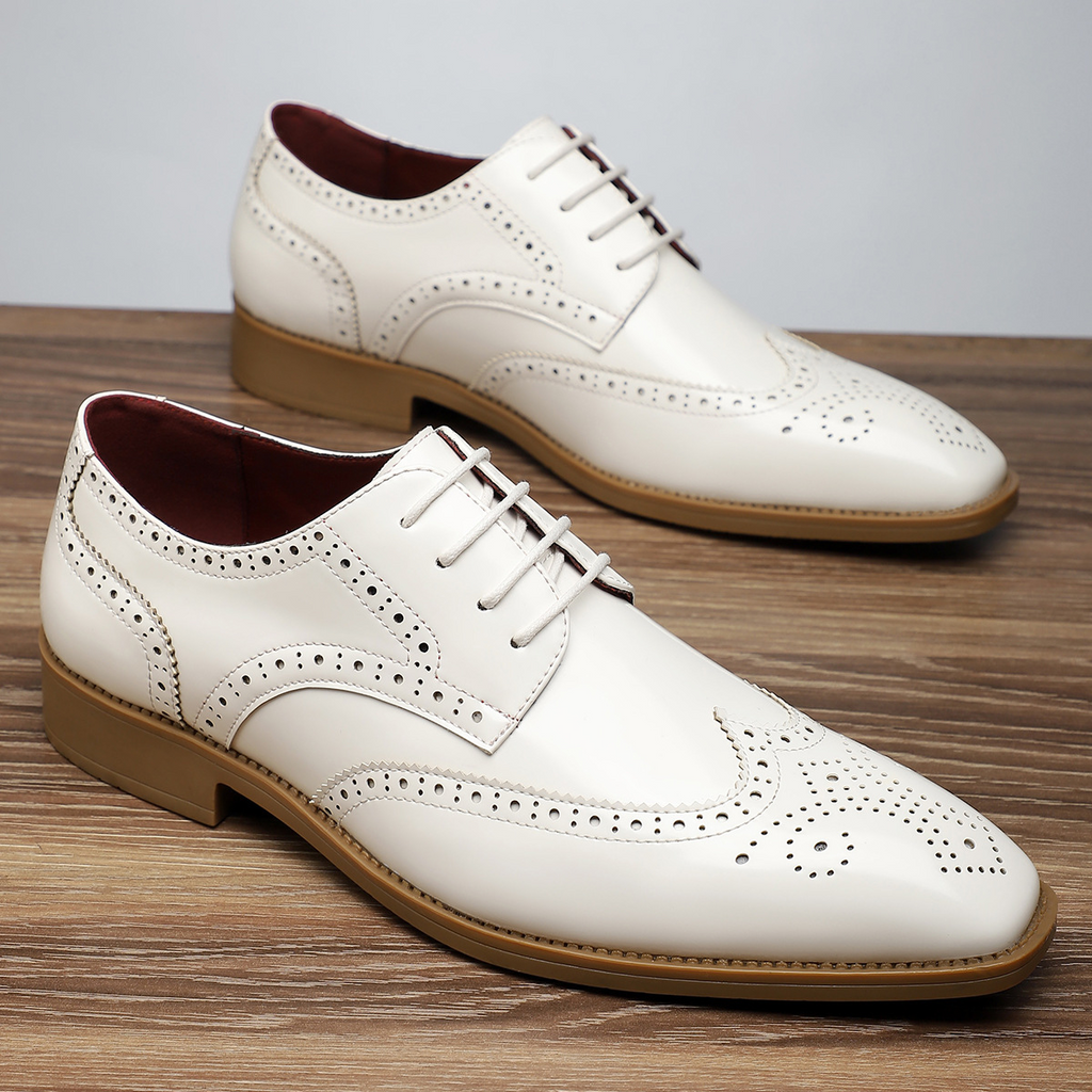 Arnau | Zapatos Brogue de Cuero Estilo Blucher Wingtip para Hombre