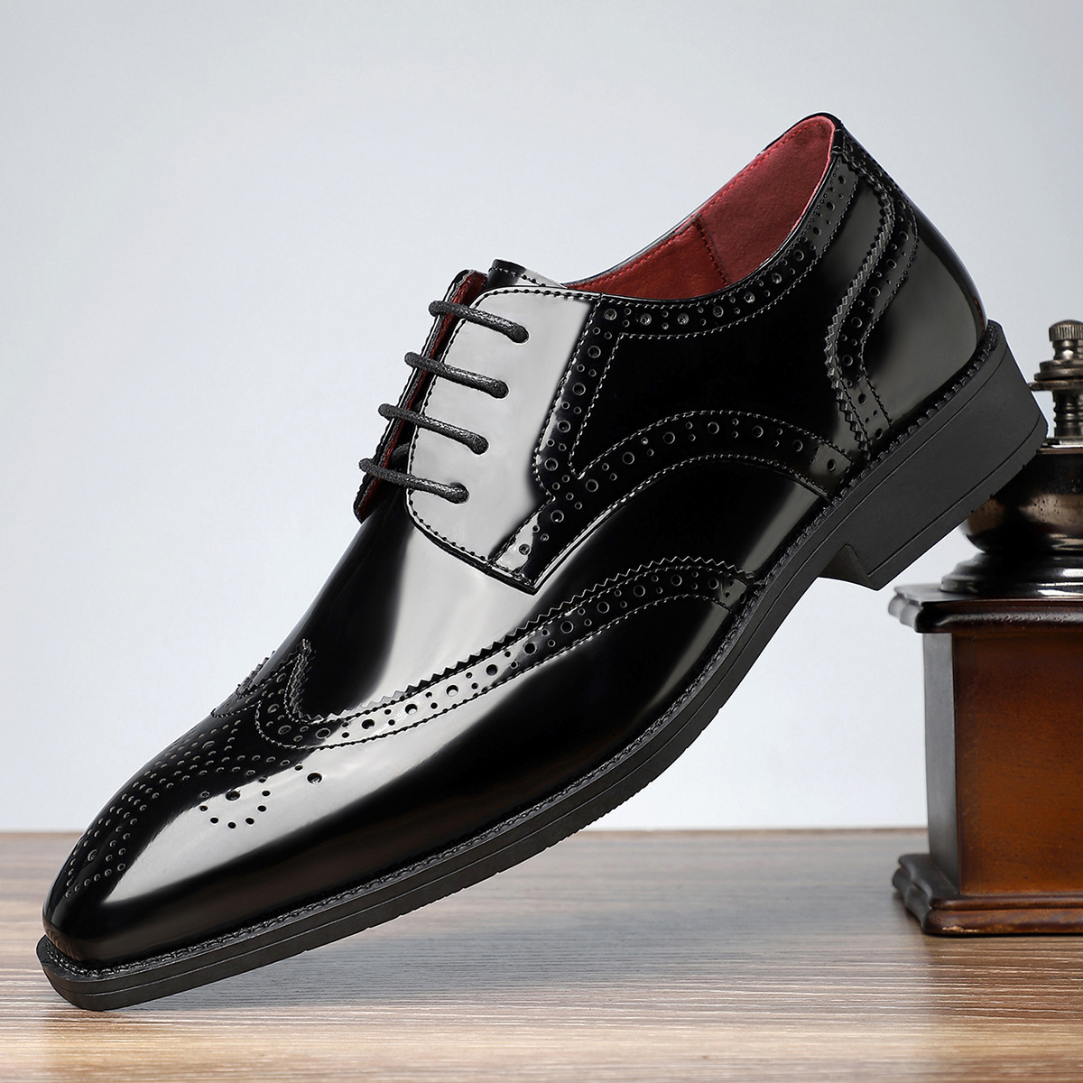 Arnau | Zapatos Brogue de Cuero Estilo Blucher Wingtip para Hombre