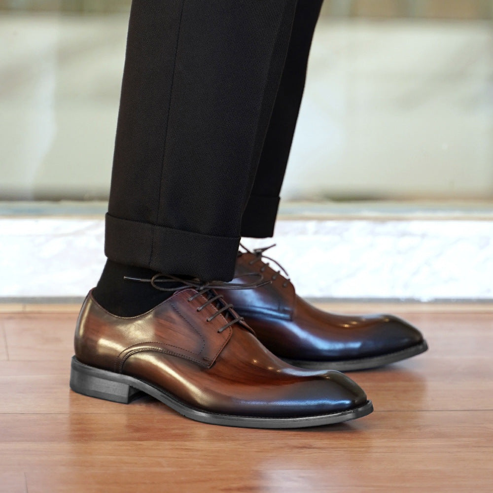 Arturo | Blucher de Cuero con Cordones y Suela de Cuero para Hombre