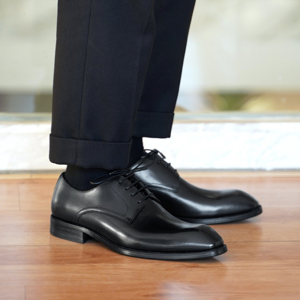 Arturo | Blucher de Cuero con Cordones y Suela de Cuero para Hombre