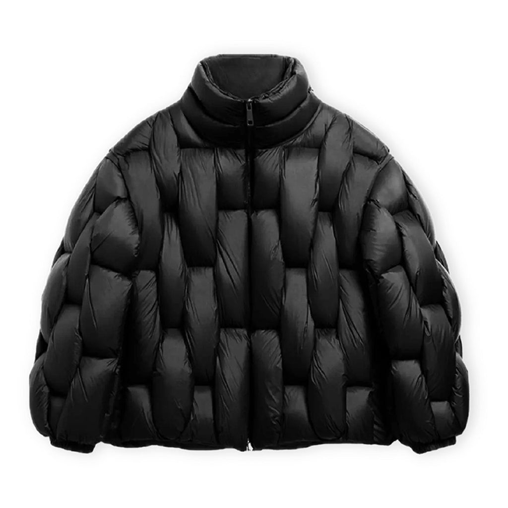 Chaqueta de Plumas Oversize Cuello Alto para Mujer