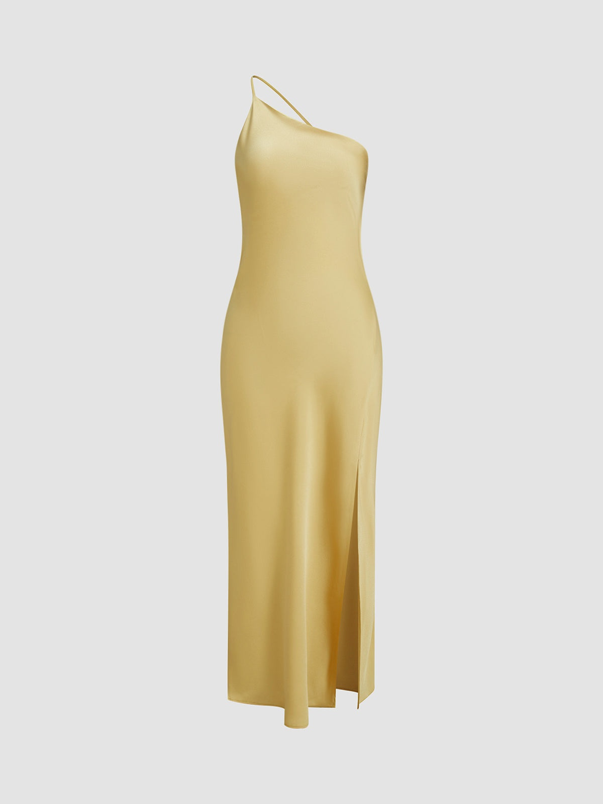 Vestido Largo Lencero de Tirante Fino con Espalda Abierta