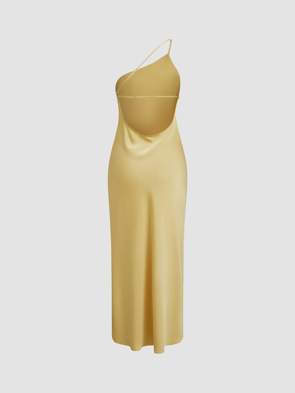 Vestido Largo Lencero de Tirante Fino con Espalda Abierta