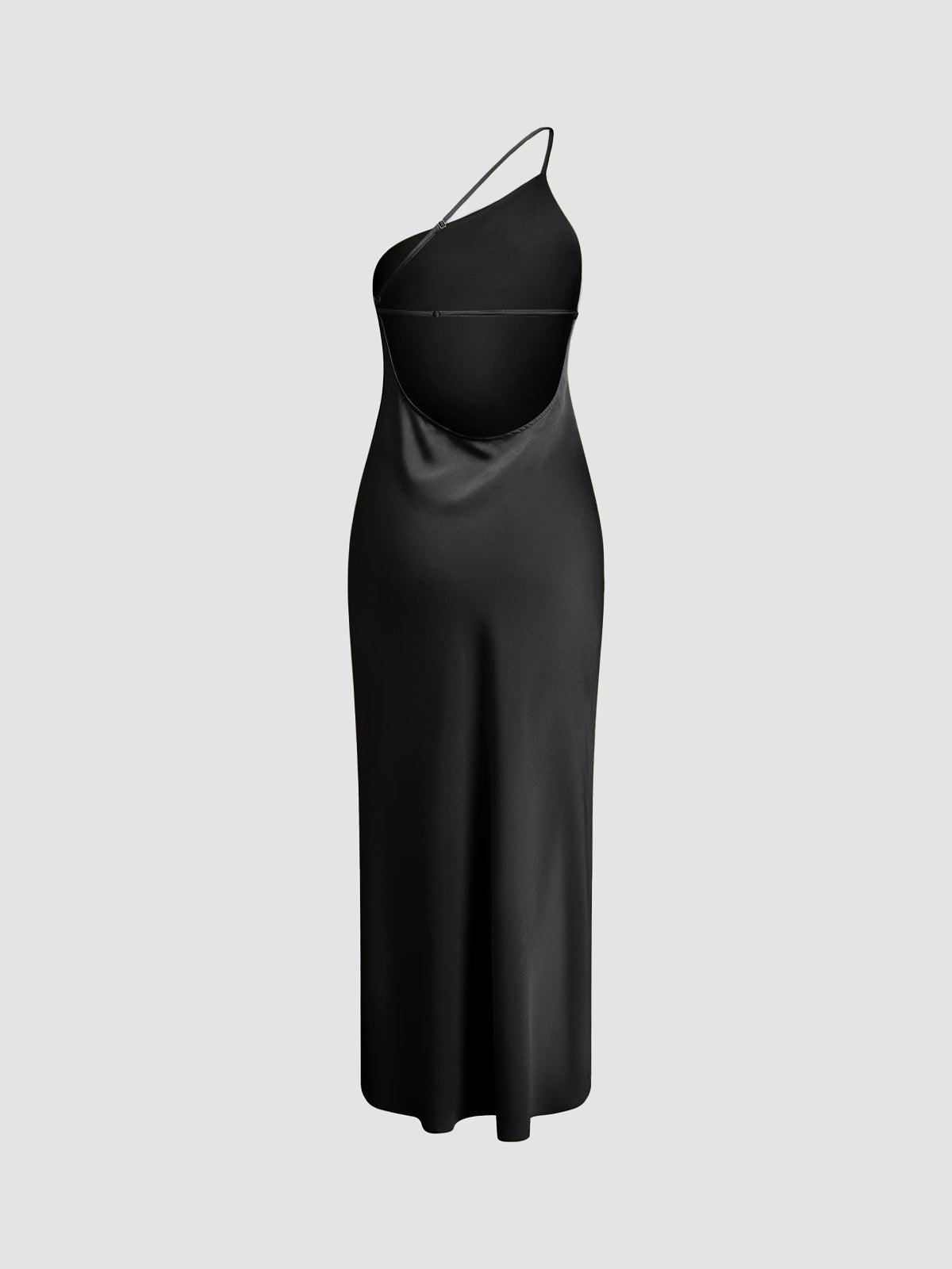 Vestido Largo Lencero de Tirante Fino con Espalda Abierta