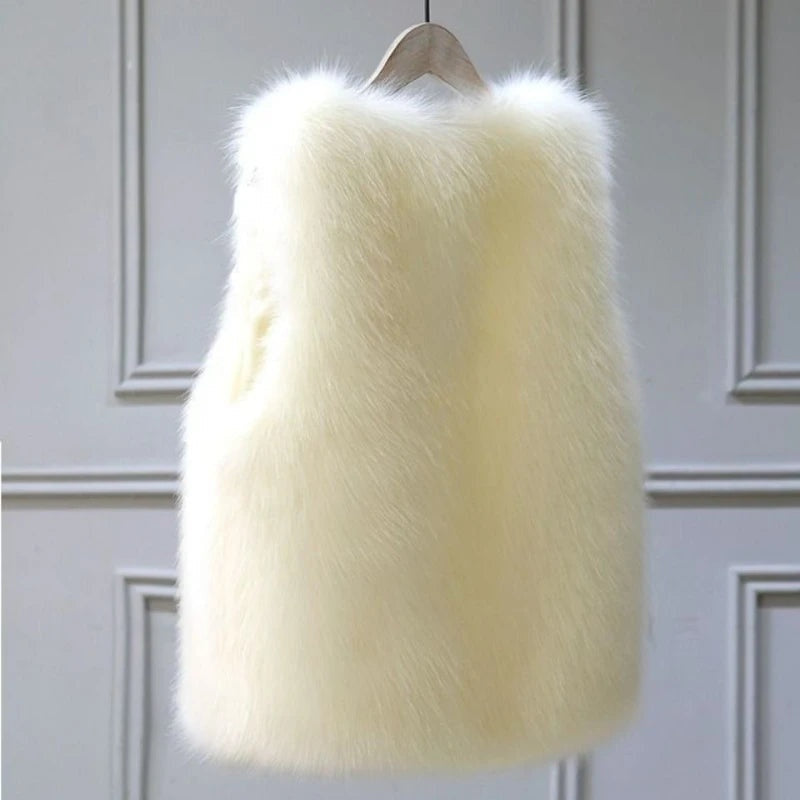 Carla | Chaleco Pelo Sintético Mujer Oversize Sin Mangas