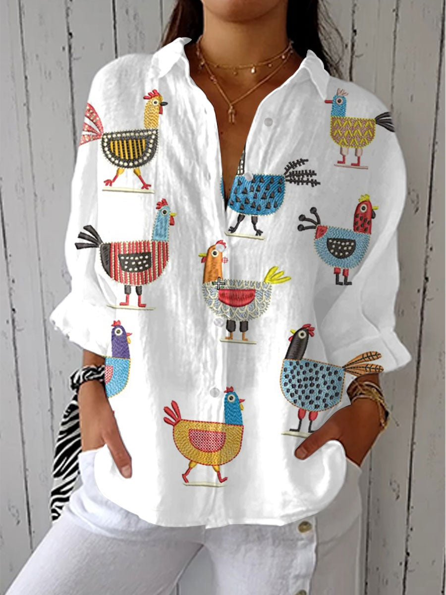 Solterra | Blusa Tropical de Verano Estampada Mujer Escote V