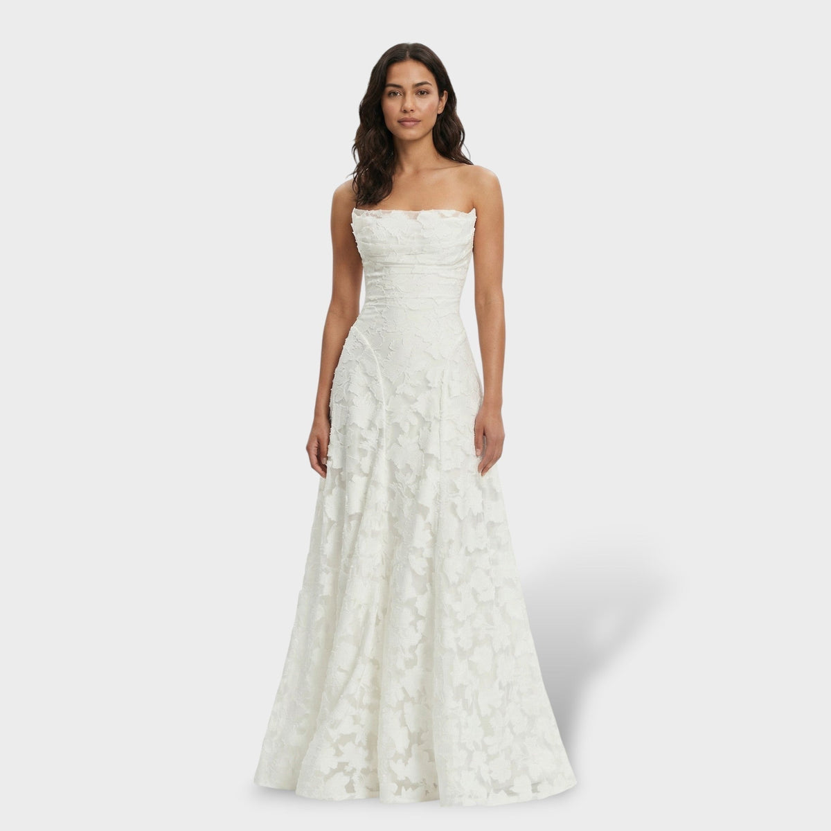 Vestido Largo de Fiesta de Encaje con Espalda Descubierta