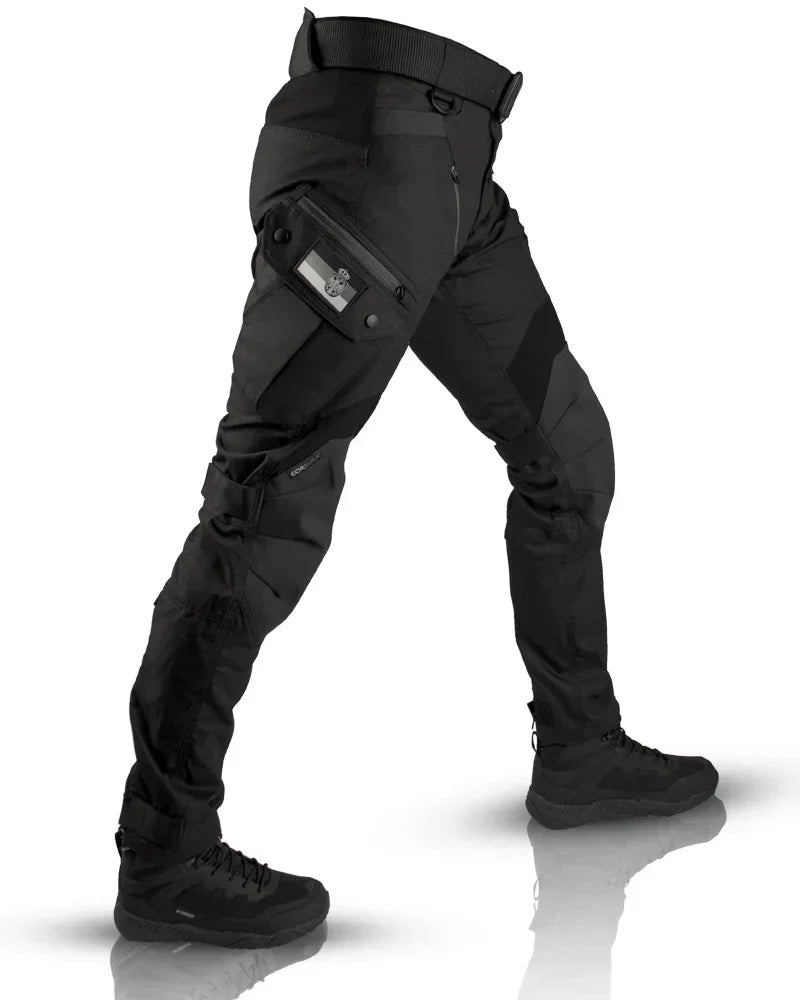 Pantalón Táctico Multibolsillo Corte Recto para Hombre