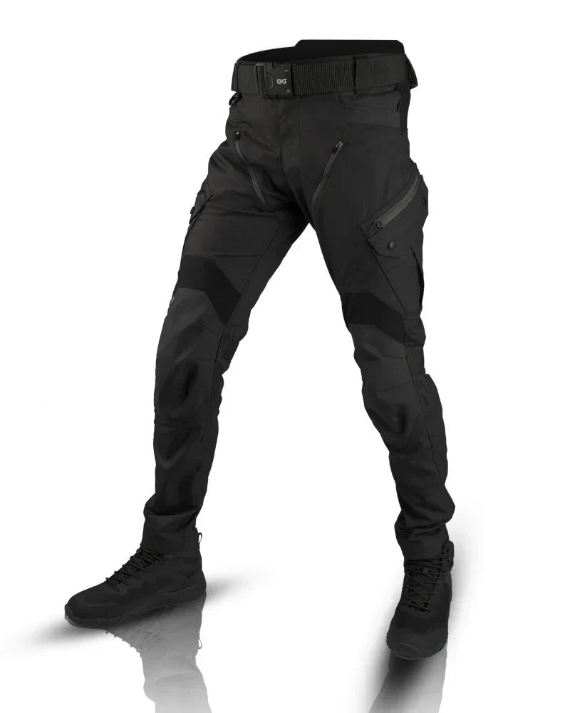 Pantalón Táctico Multibolsillo Corte Recto para Hombre