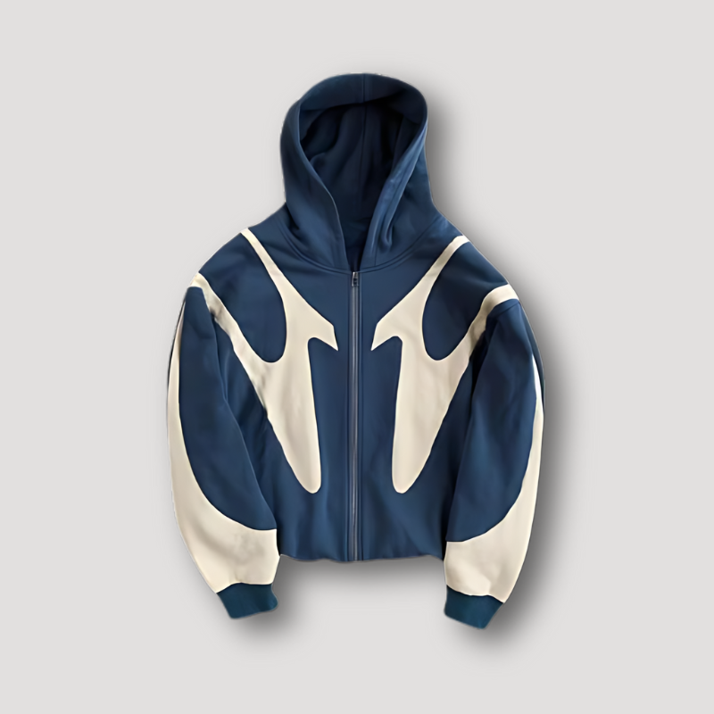 Sudadera con Cremallera y Capucha Estampado Gráfico para Hombre