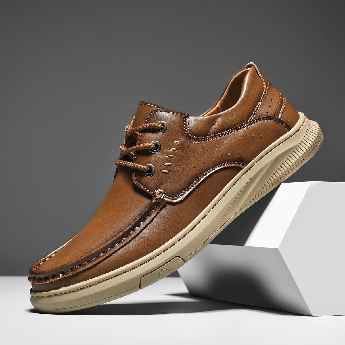 Darío | Zapatos Casual de Cuero con Suela Gruesa para Hombre