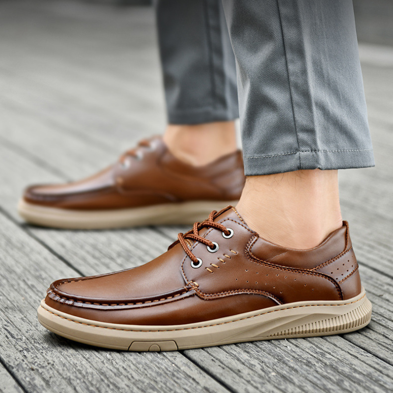Darío | Zapatos Casual de Cuero con Suela Gruesa para Hombre