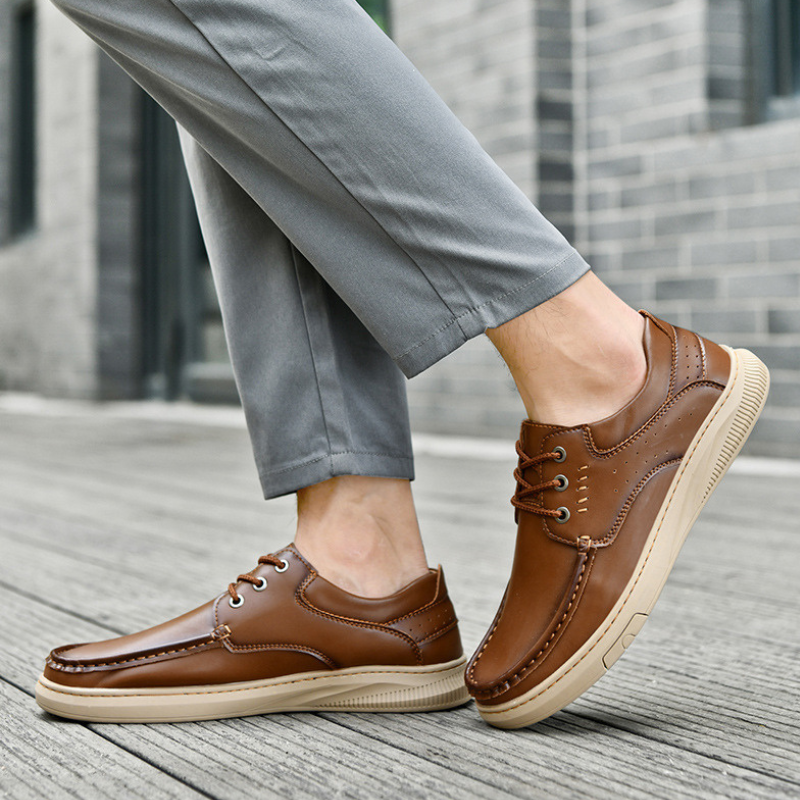 Darío | Zapatos Casual de Cuero con Suela Gruesa para Hombre