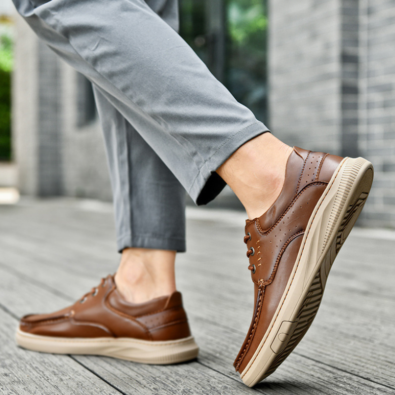 Darío | Zapatos Casual de Cuero con Suela Gruesa para Hombre