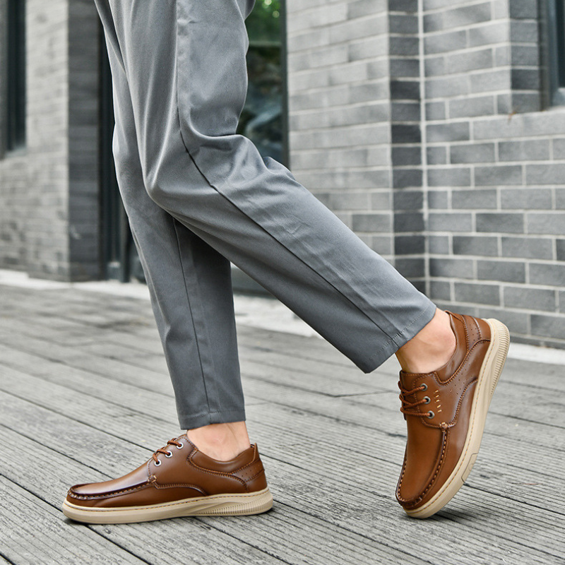 Darío | Zapatos Casual de Cuero con Suela Gruesa para Hombre