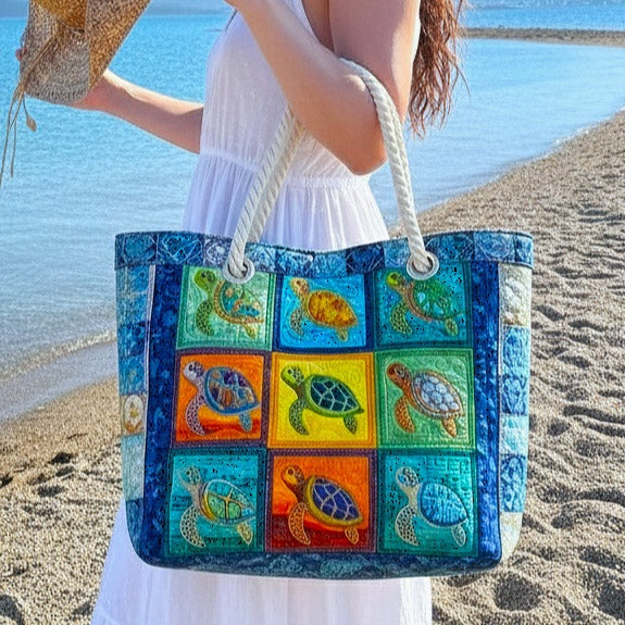 Dolores | Bolso Tote de Playa Artesanal Asas de Cuerda Mujer