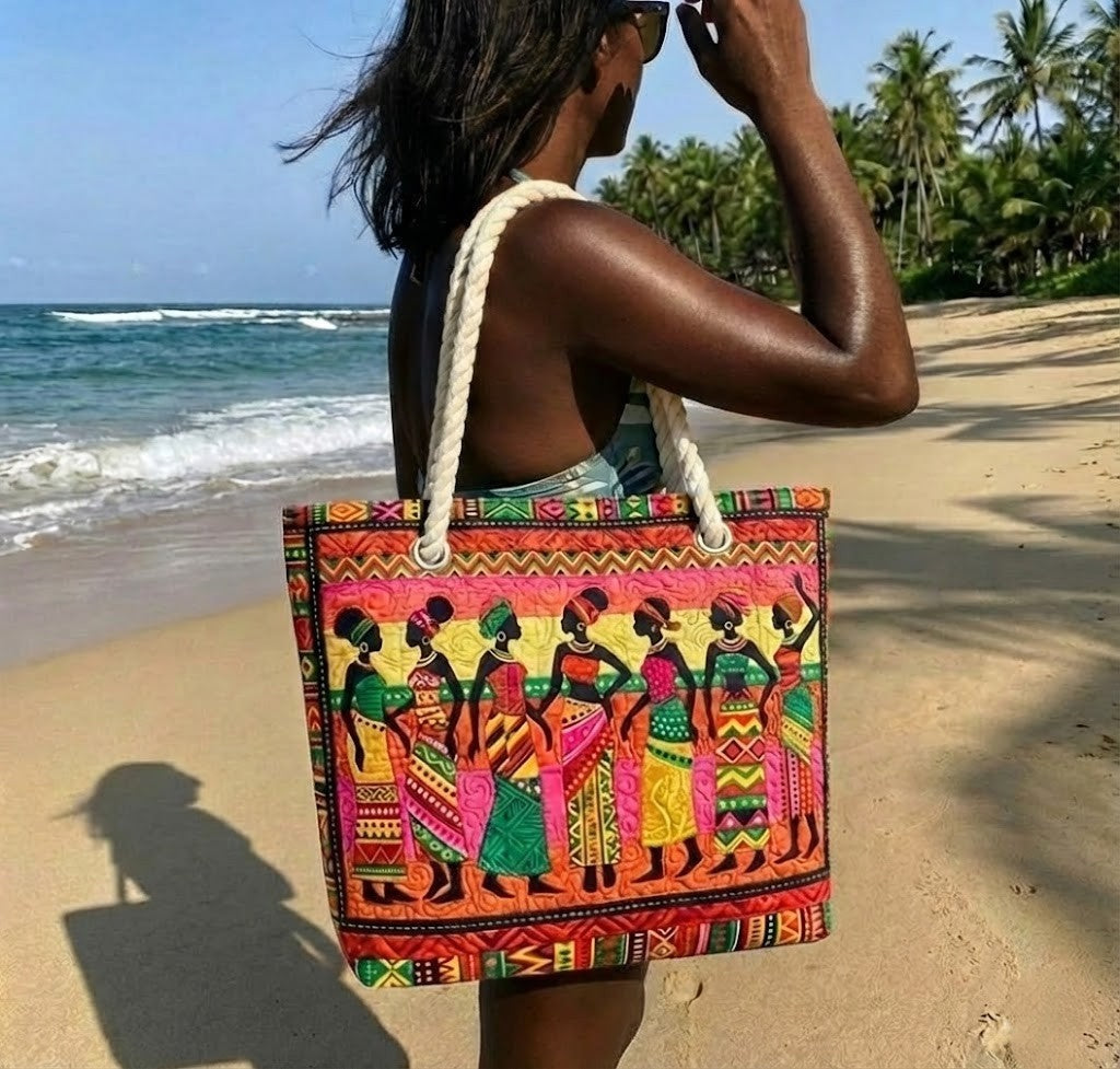 Dolores | Bolso Tote de Playa Artesanal Asas de Cuerda Mujer
