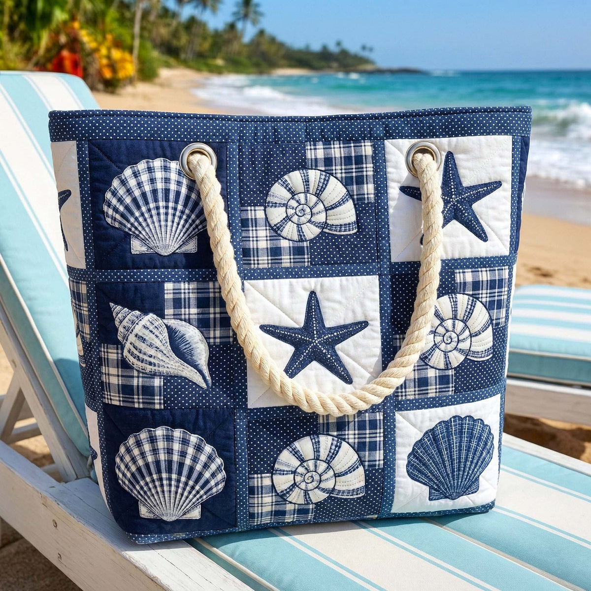 Dolores | Bolso Tote de Playa Artesanal Asas de Cuerda Mujer