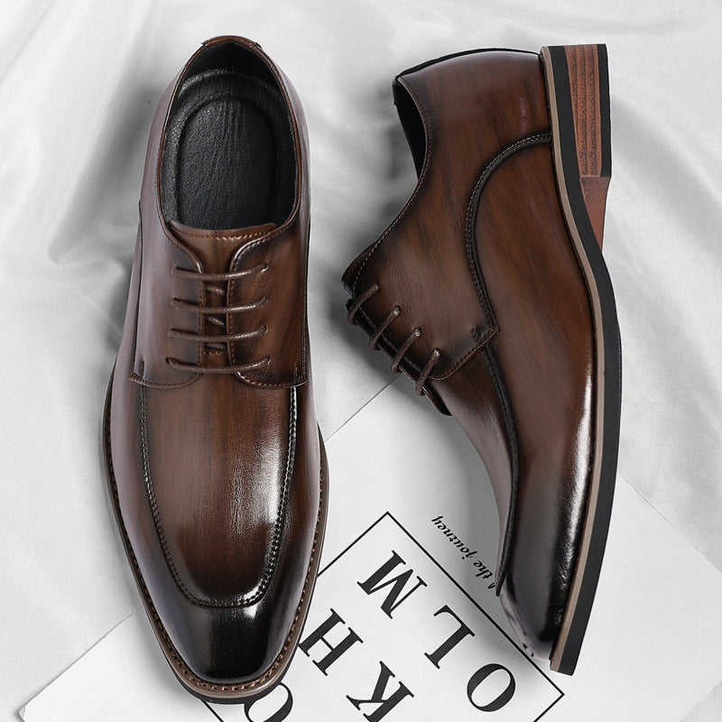 Eduardo | Zapatos Oxford de Cuero Genuino con Cordones para Hombre