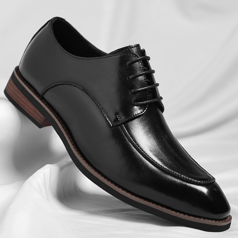 Eduardo | Zapatos Oxford de Cuero Genuino con Cordones para Hombre