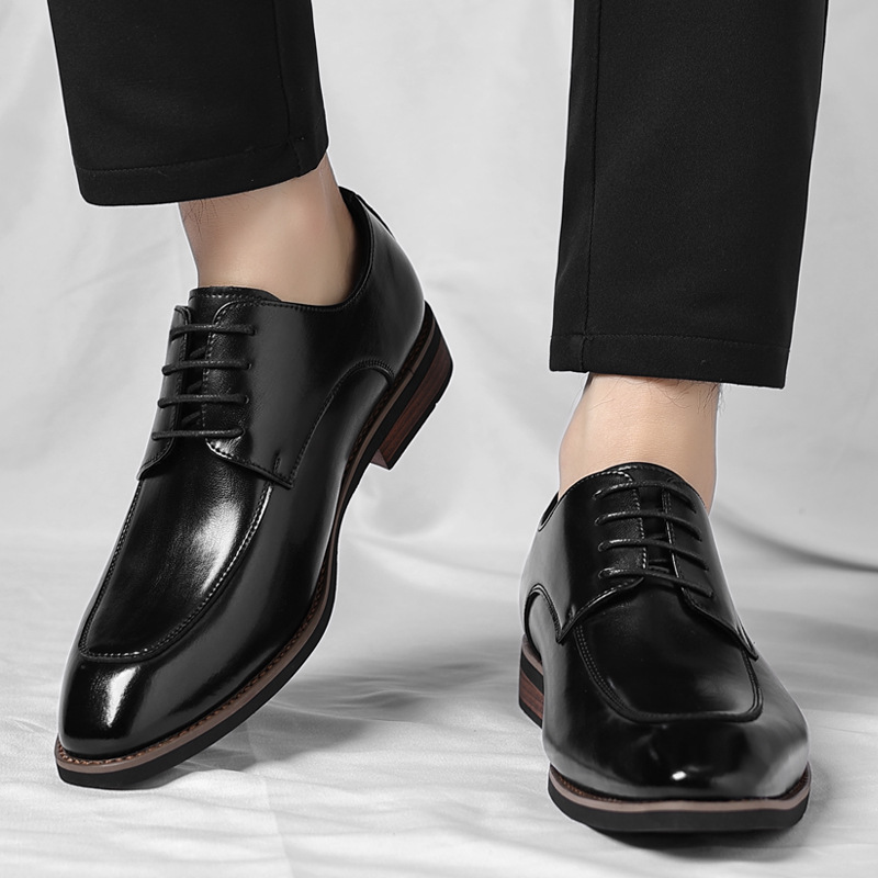 Eduardo | Zapatos Oxford de Cuero Genuino con Cordones para Hombre