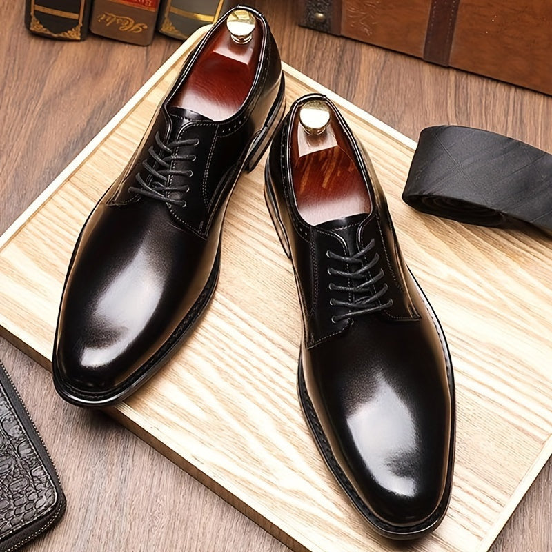 Emilio | Zapatos Derby de Cuero Estilo Oxford con Cordones para Hombre