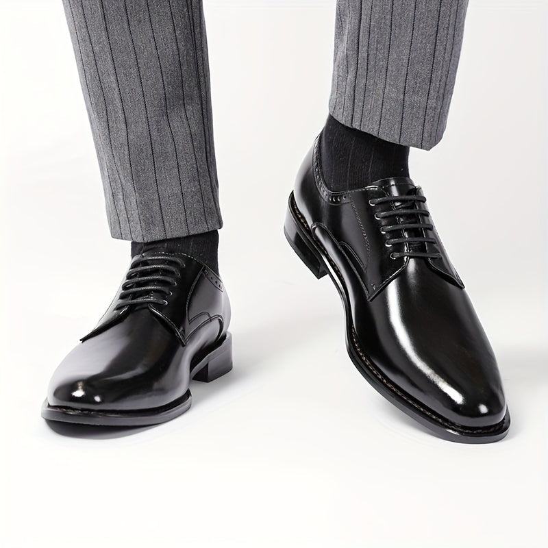 Emilio | Zapatos Derby de Cuero Estilo Oxford con Cordones para Hombre