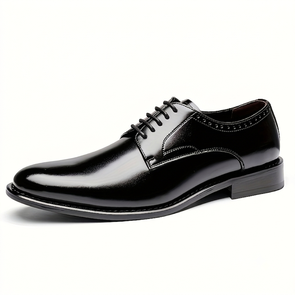 Emilio | Zapatos Derby de Cuero Estilo Oxford con Cordones para Hombre