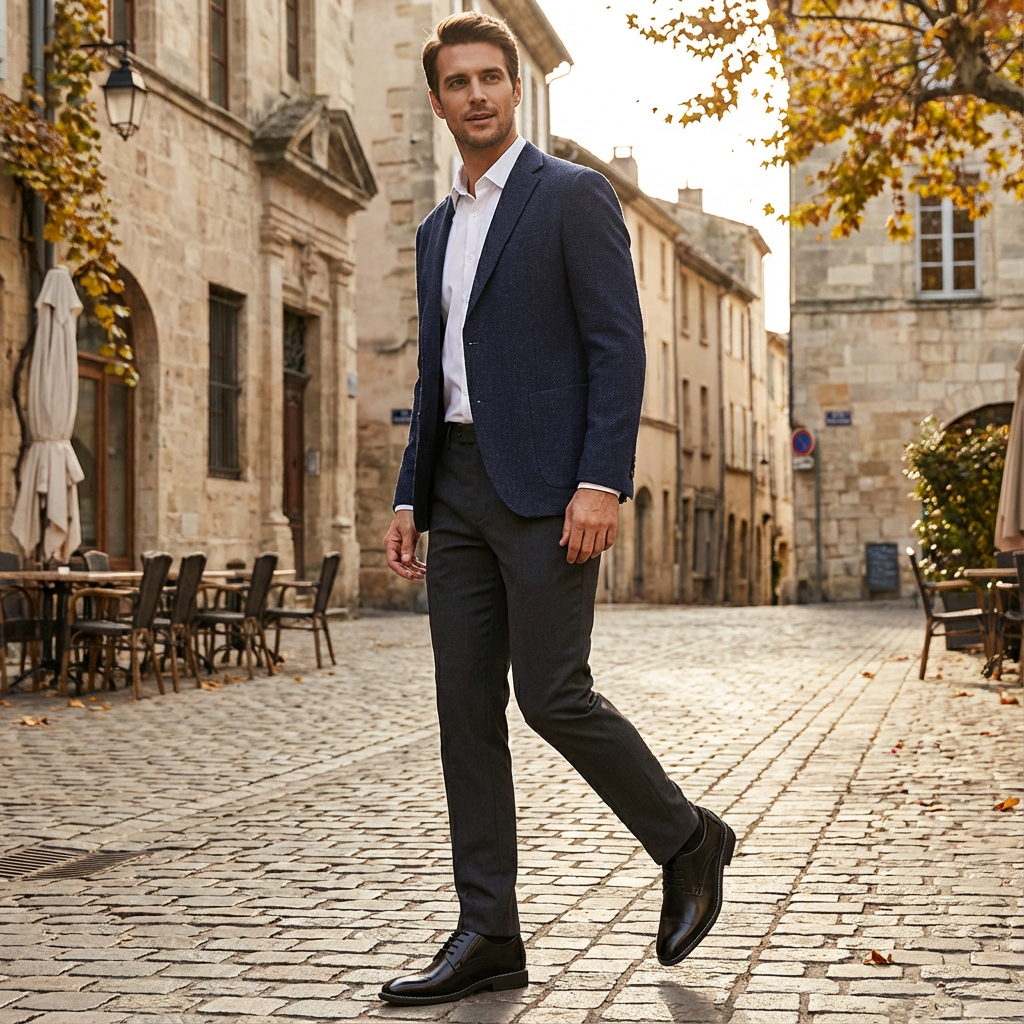 Emilio | Zapatos Derby de Vestir con Cordones y Puntera Lisa para Hombre