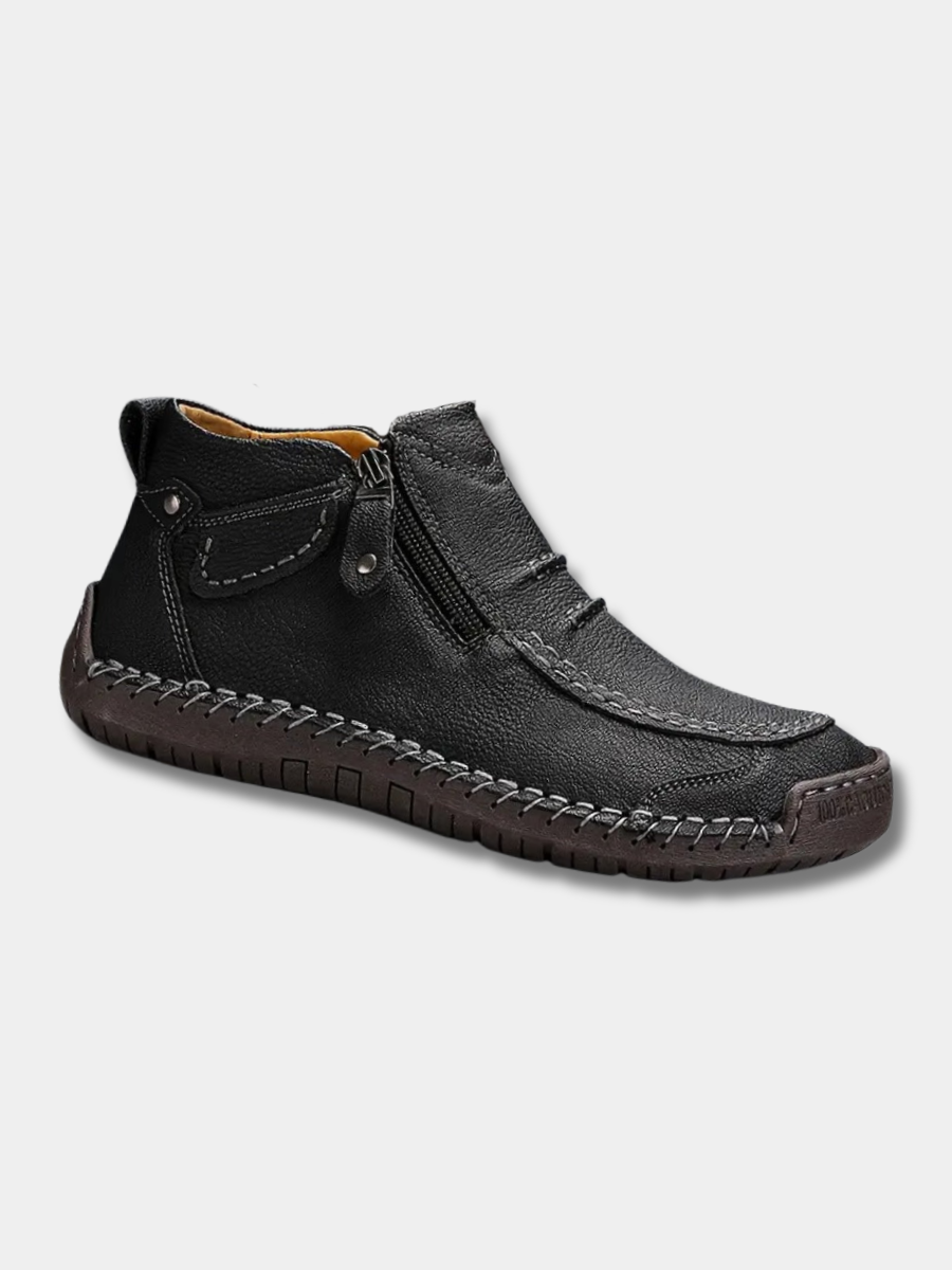 Emilio | Zapatos Ortopédicos de Piel con Cierre de Cremallera para Hombre