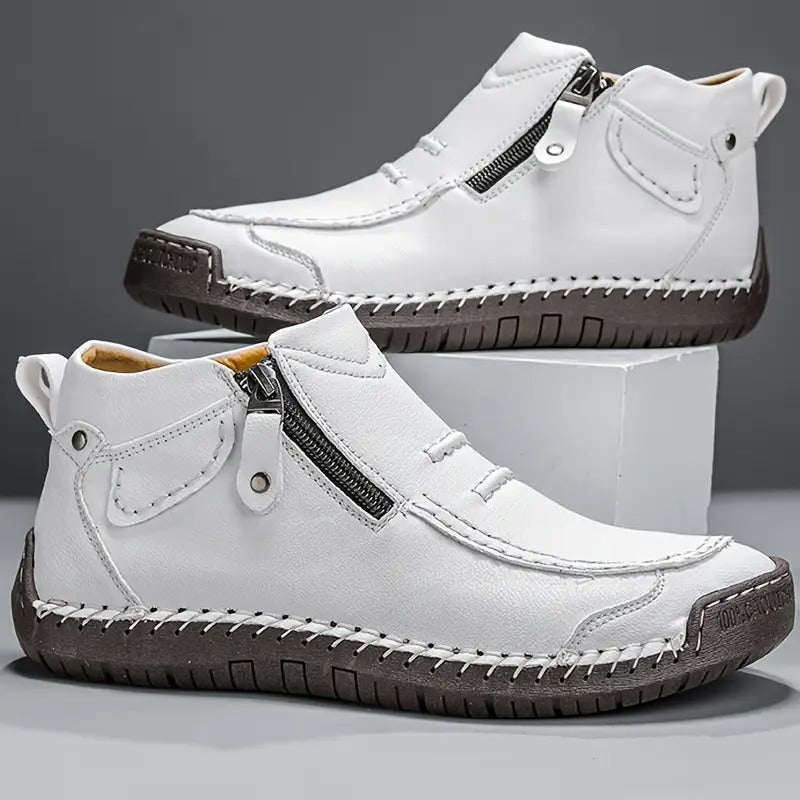 Emilio | Zapatos Ortopédicos de Piel con Cierre de Cremallera para Hombre