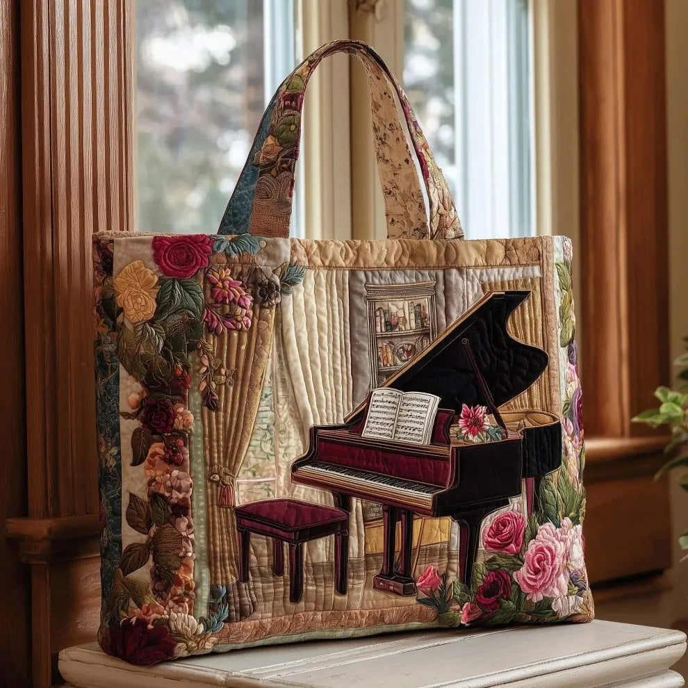 Encarnación | Bolso Tote Acolchado Artesanal Estampado Mujer