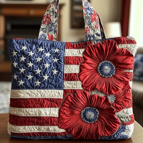Encarnación | Bolso Tote Acolchado Artesanal Estampado Mujer