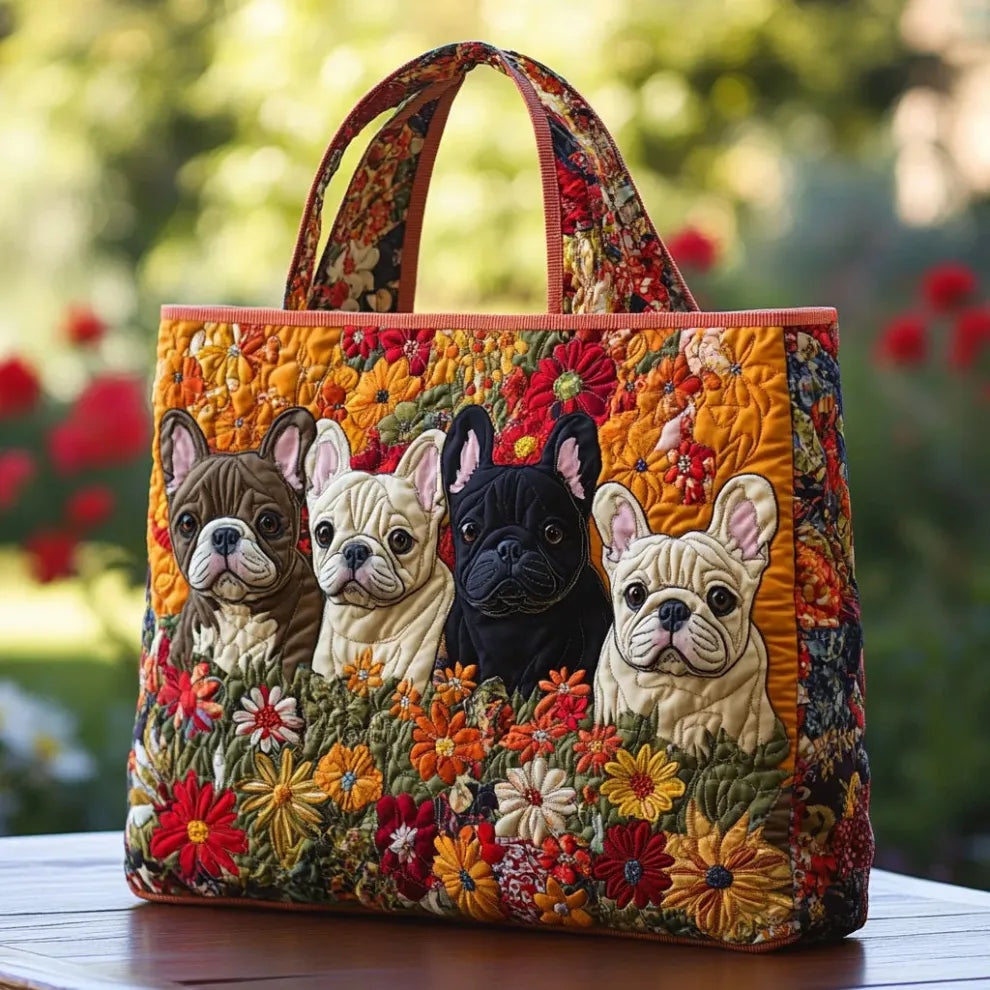 Encarnación | Bolso Tote Acolchado Artesanal Estampado Mujer